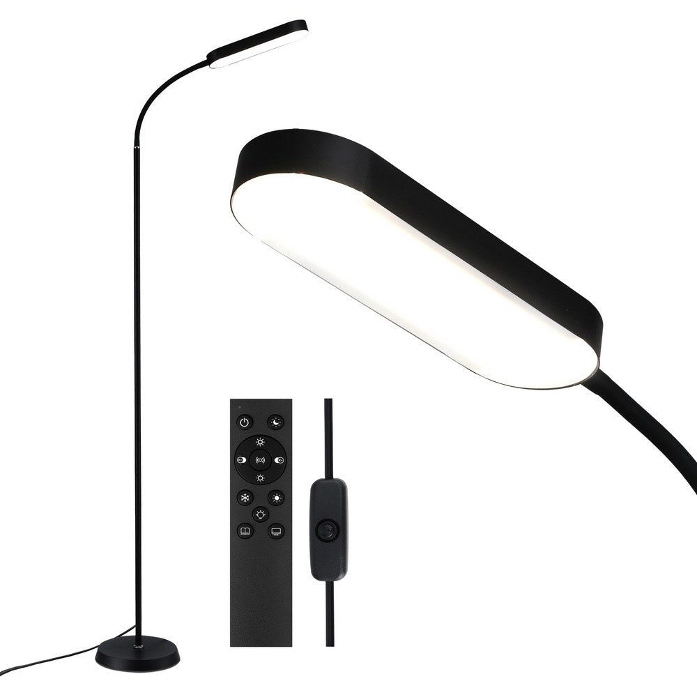 Artiss LED floor lamp with remote control and adjustable gooseneck