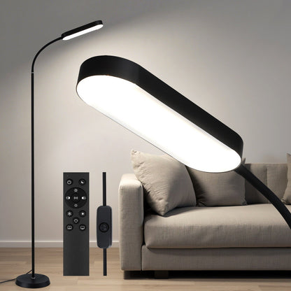 Artiss LED floor lamp with remote control and adjustable gooseneck