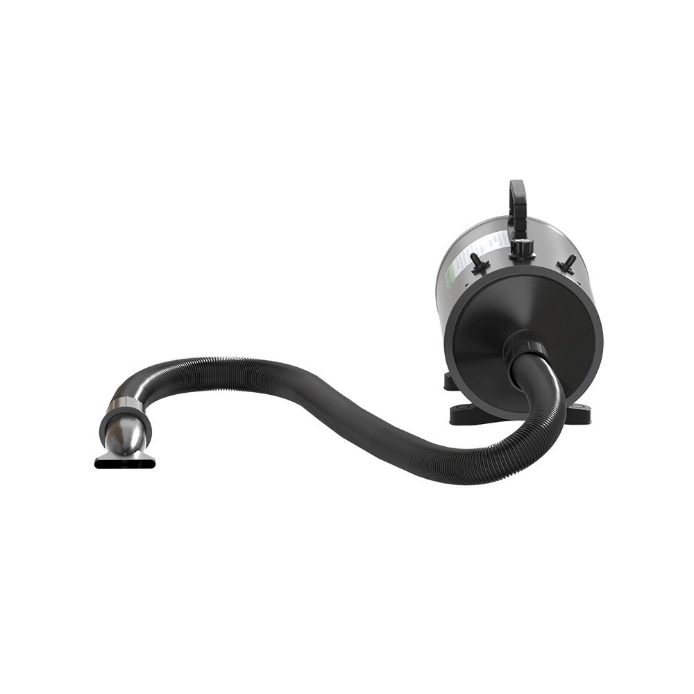 Black i.Pet pet hair dryer with hose and four nozzles