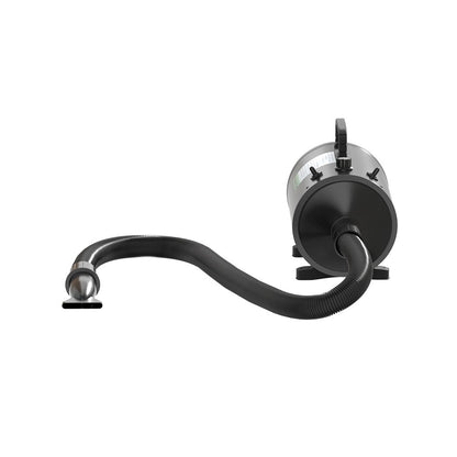 Black i.Pet pet hair dryer with hose and four nozzles