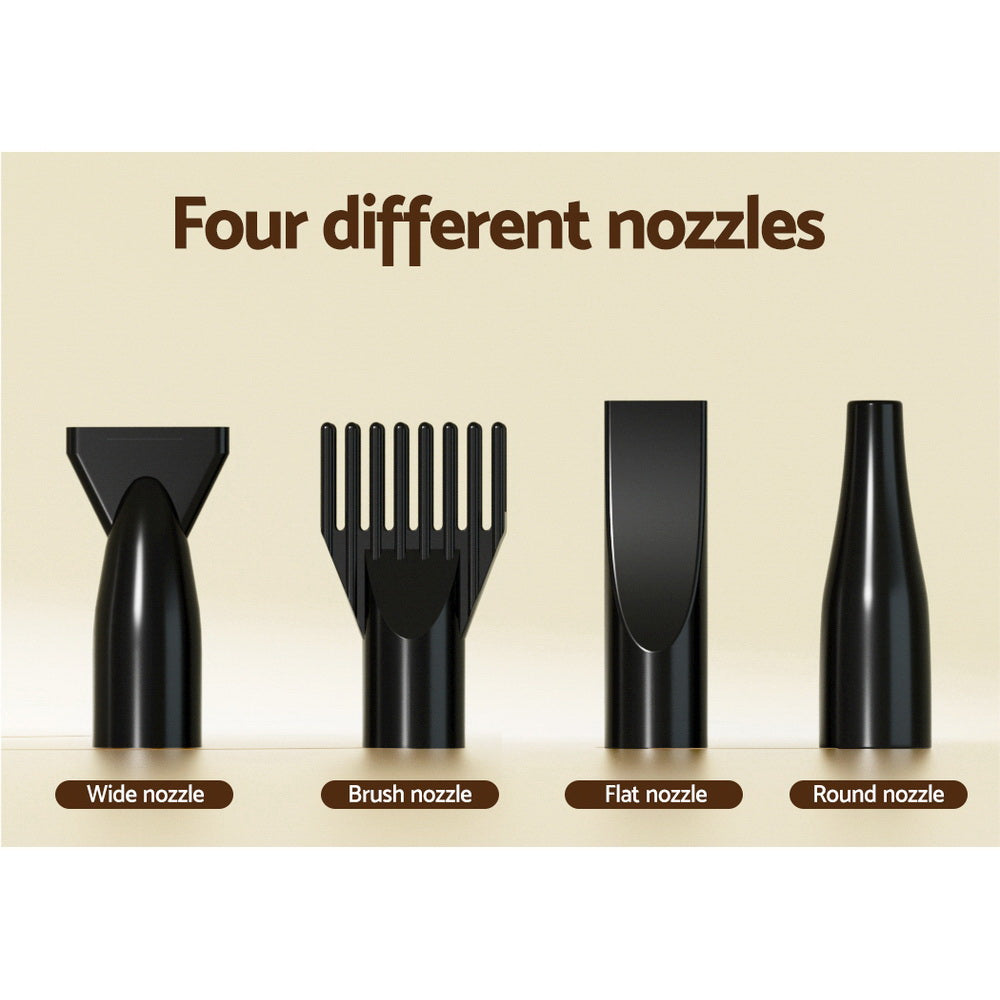 Black i.Pet pet hair dryer with hose and four nozzles