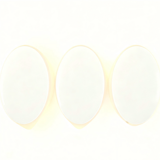 White stick-on motion sensor night light for indoor use