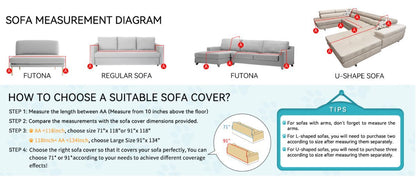 Light gray waterproof pet sofa cover laid across a three-cushion sofa