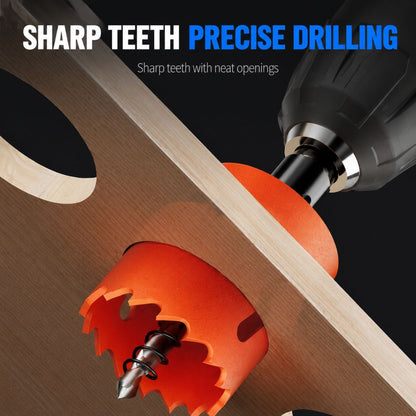 230mm bi-metal M42 HSS hole saw with pilot drill bit
