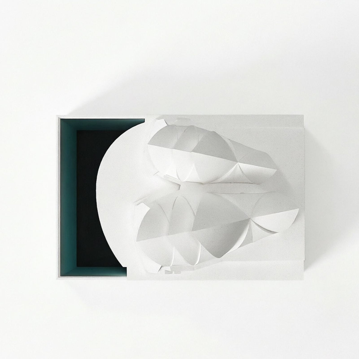 Concrete Sydney Opera House model in a minimalist grey-white finish