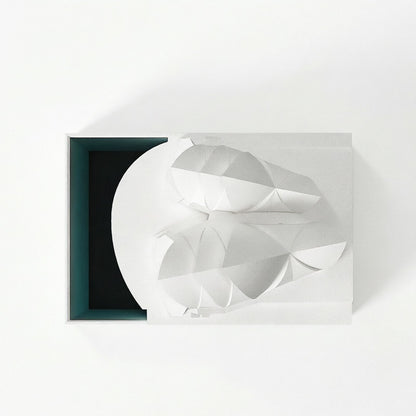 Concrete Sydney Opera House model in a minimalist grey-white finish