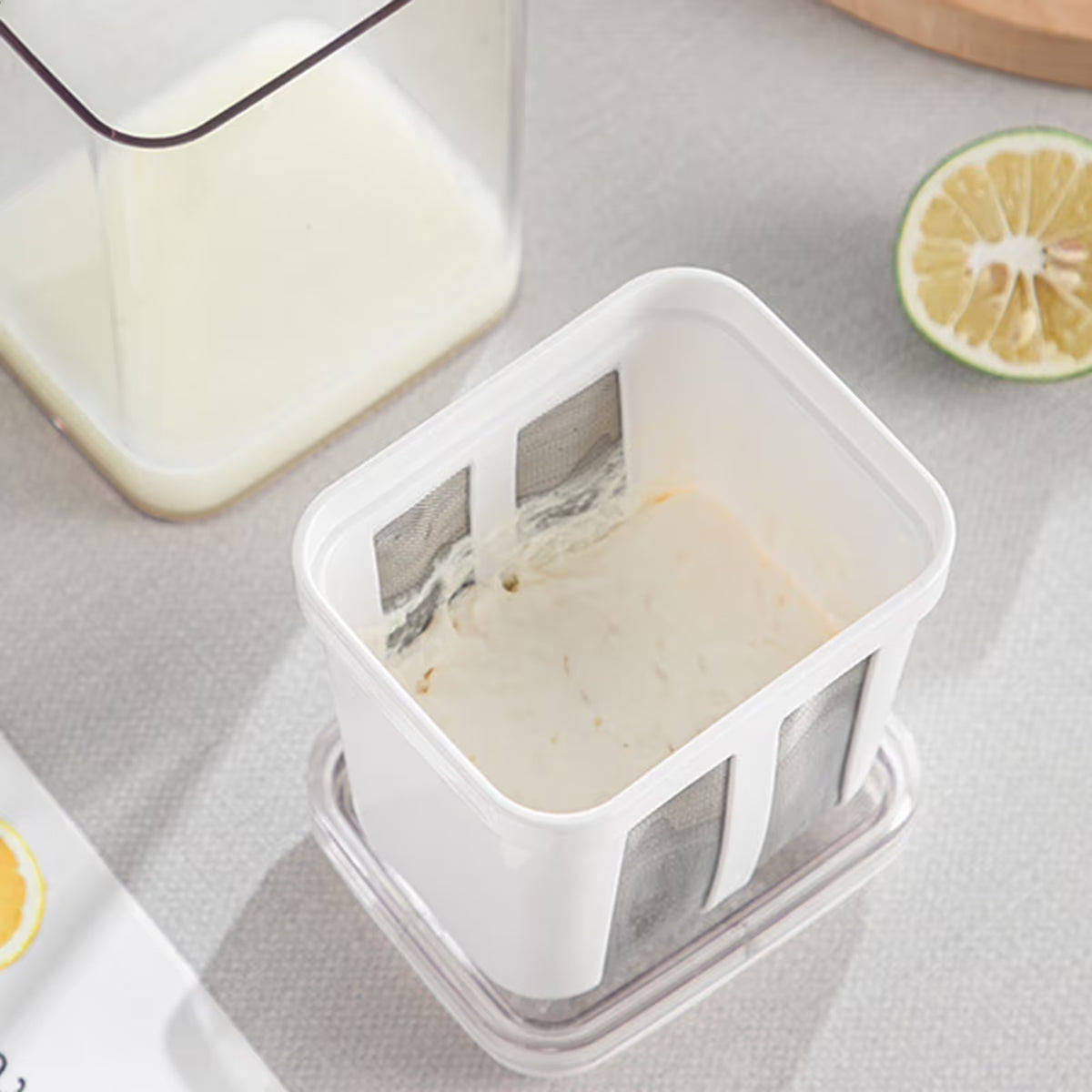 Yogurt Strainer with Stainless Steel Mesh