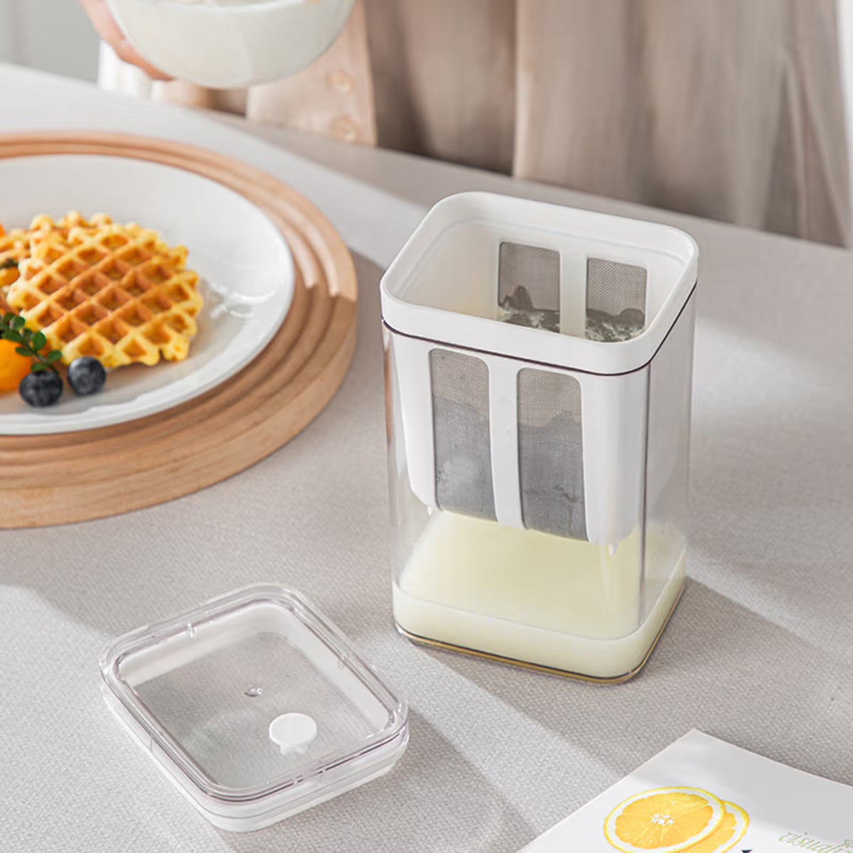 Yogurt Strainer with Stainless Steel Mesh