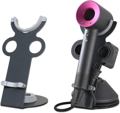 Aluminium Dyson Supersonic hair dryer holder with space for attachments
