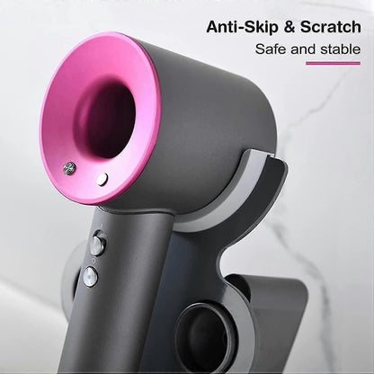 Aluminium Dyson Supersonic hair dryer holder with space for attachments