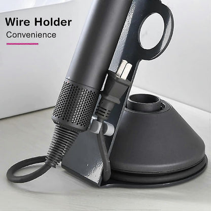 Aluminium Dyson Supersonic hair dryer holder with space for attachments