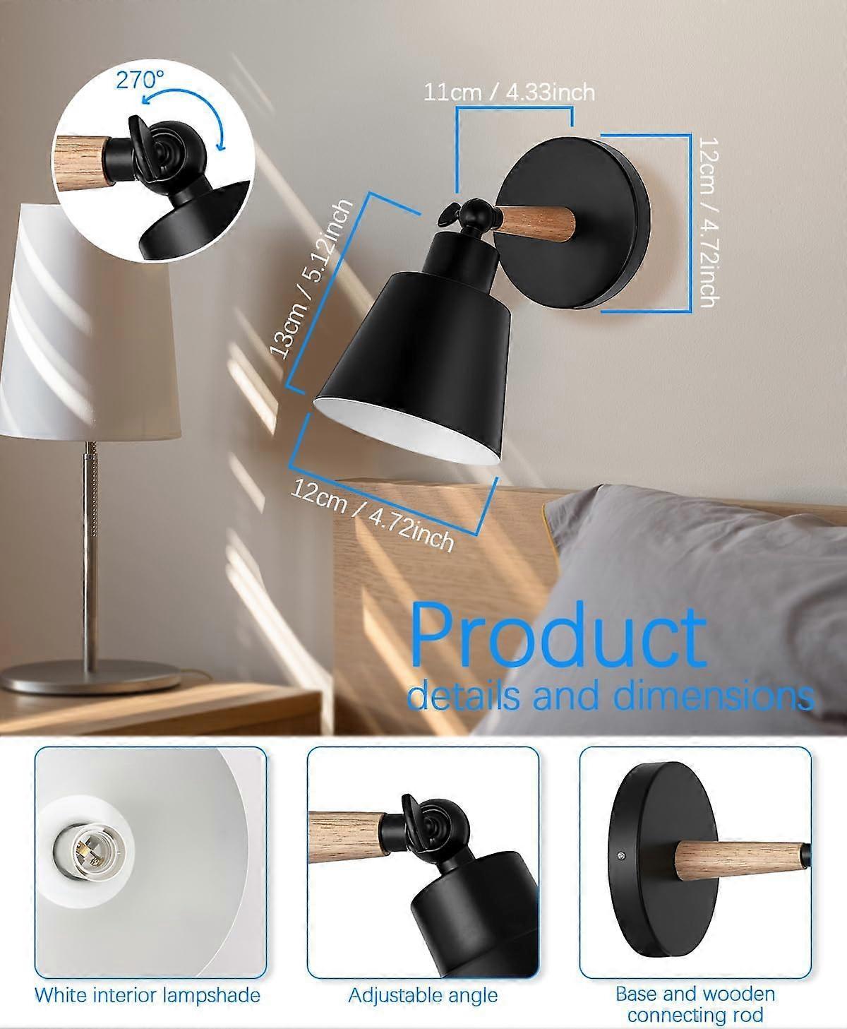 Pair of battery operated wall sconces lit on a wall with a remote control