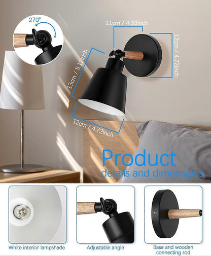 Pair of battery operated wall sconces lit on a wall with a remote control