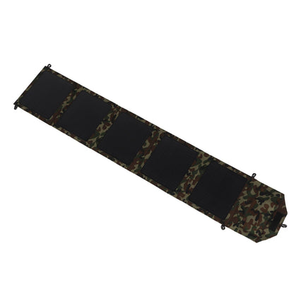 Camo 50W foldable solar panel charger kit with hard shell and USB ports