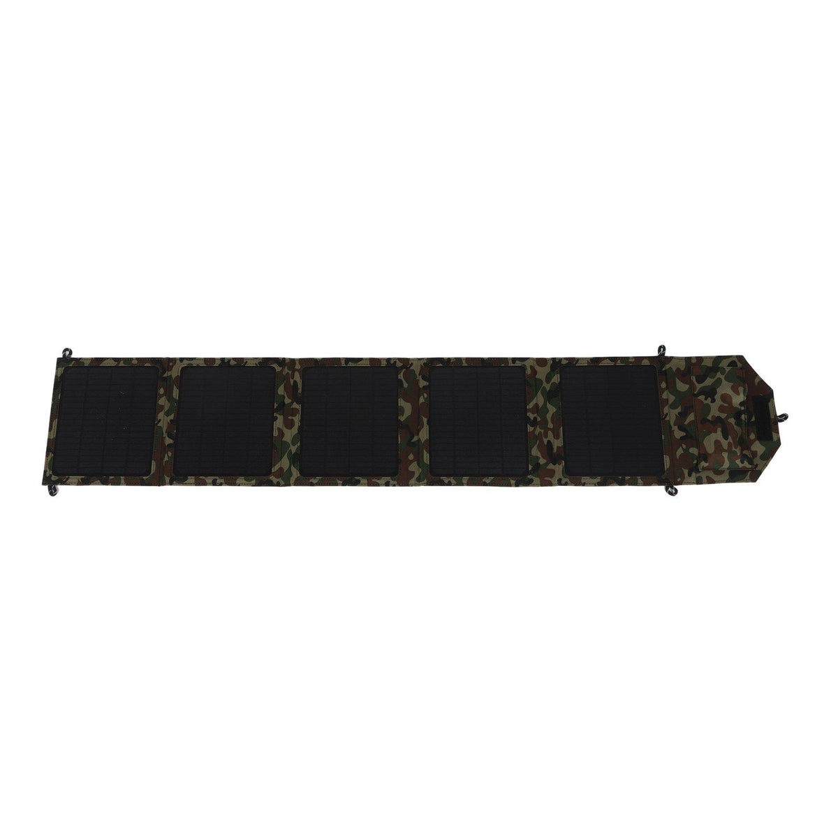 Camo 50W foldable solar panel charger kit with hard shell and USB ports
