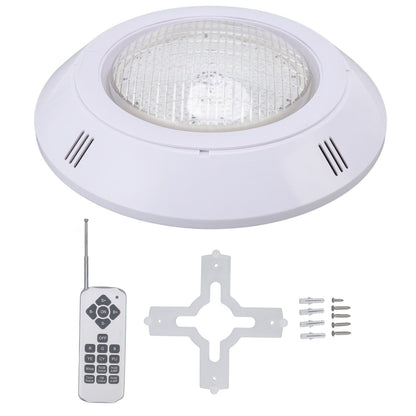 RGB pool LED light with remote control, installation panel and accessories