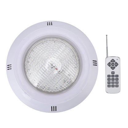 RGB pool LED light with remote control, installation panel and accessories
