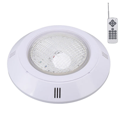 RGB pool LED light with remote control, installation panel and accessories