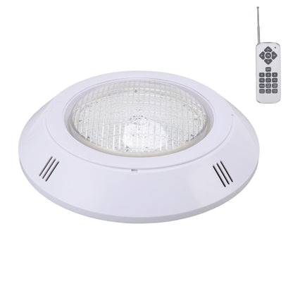RGB pool LED light with remote control, installation panel and accessories