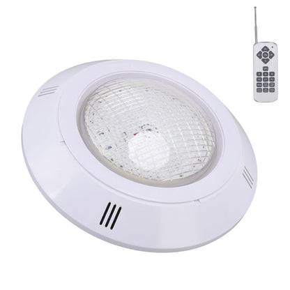 RGB pool LED light with remote control, installation panel and accessories