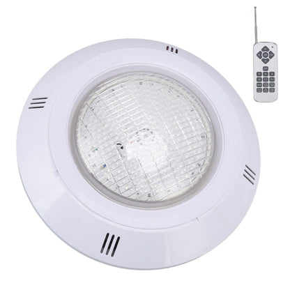 RGB pool LED light with remote control, installation panel and accessories