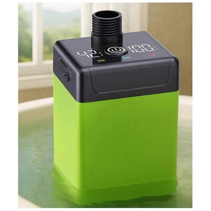Portable shower pump with LED display in as shown colour