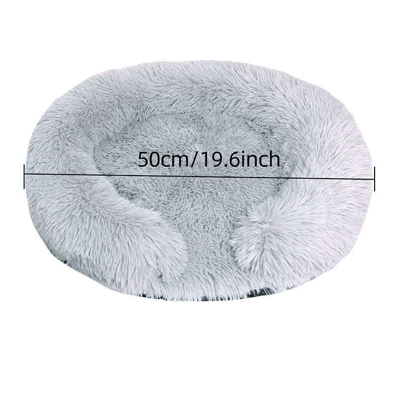 Semi-enclosed USB heated pet bed with plush fleece and removable cover