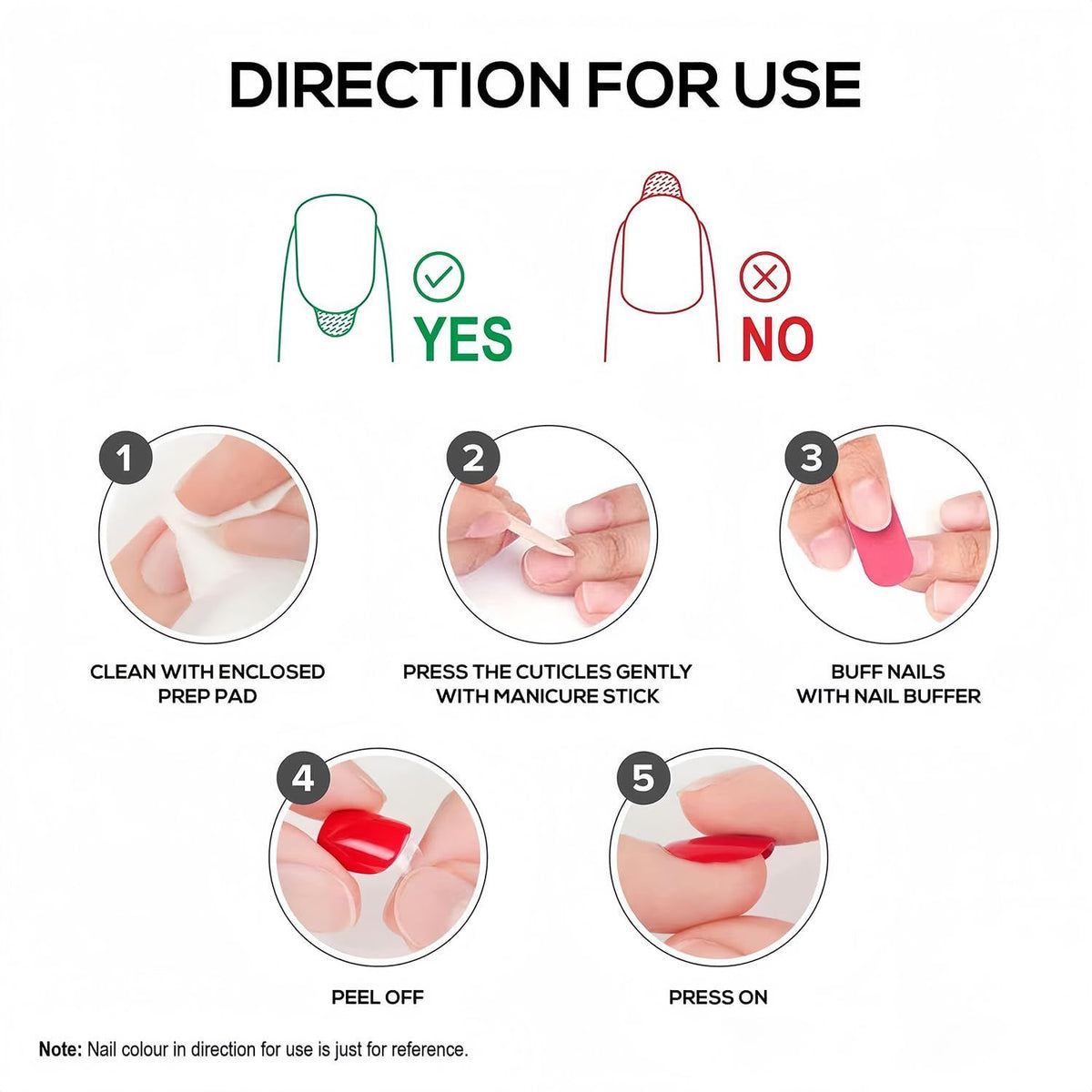 Light pink press-on nails with gradient finish and 3D flower accents