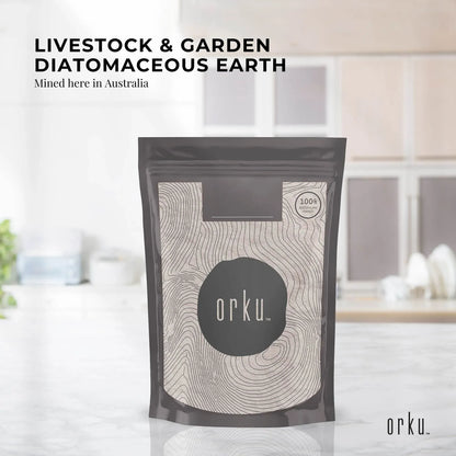 One kilogram bag of Australian mined diatomaceous earth powder