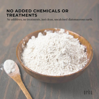 One kilogram bag of Australian mined diatomaceous earth powder