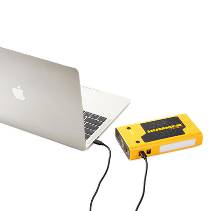 Hummer HX Pro jump starter powerbank with cables, carry bag and LED lights