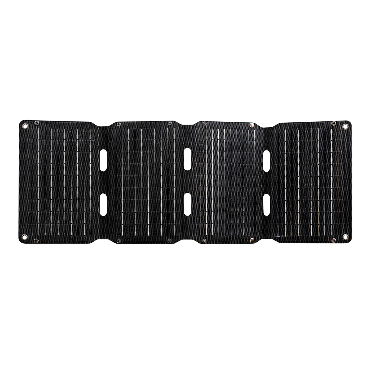 Foldable JumpsPower 40W solar panel charger with carry straps and output ports