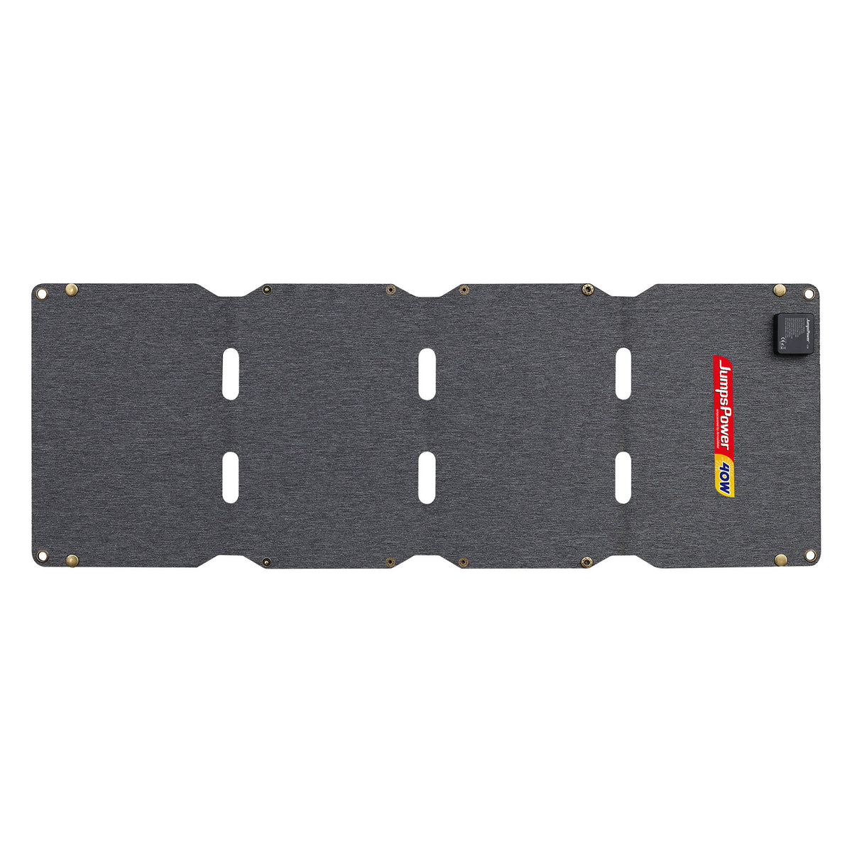 Foldable JumpsPower 40W solar panel charger with carry straps and output ports