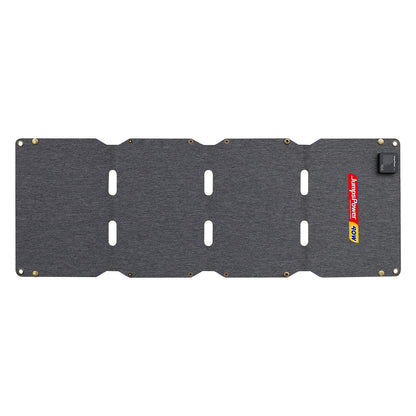 Foldable JumpsPower 40W solar panel charger with carry straps and output ports