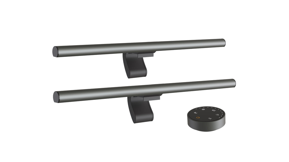 Two-bar wireless monitor lamp with remote controller for desk lighting