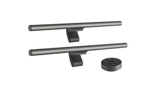 Two-bar wireless monitor lamp with remote controller for desk lighting