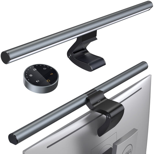 Two-bar wireless monitor lamp with remote controller for desk lighting