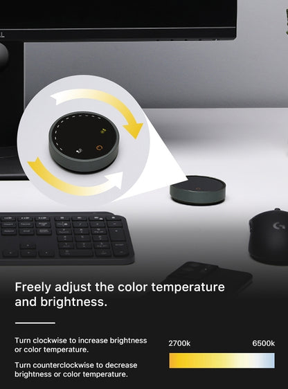 Two-bar wireless monitor lamp with remote controller for desk lighting