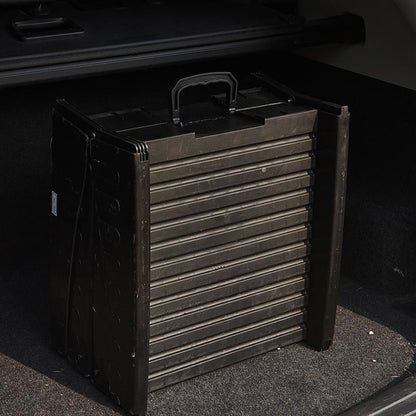 Folding pet ramp with ridged surface set against the back of an SUV