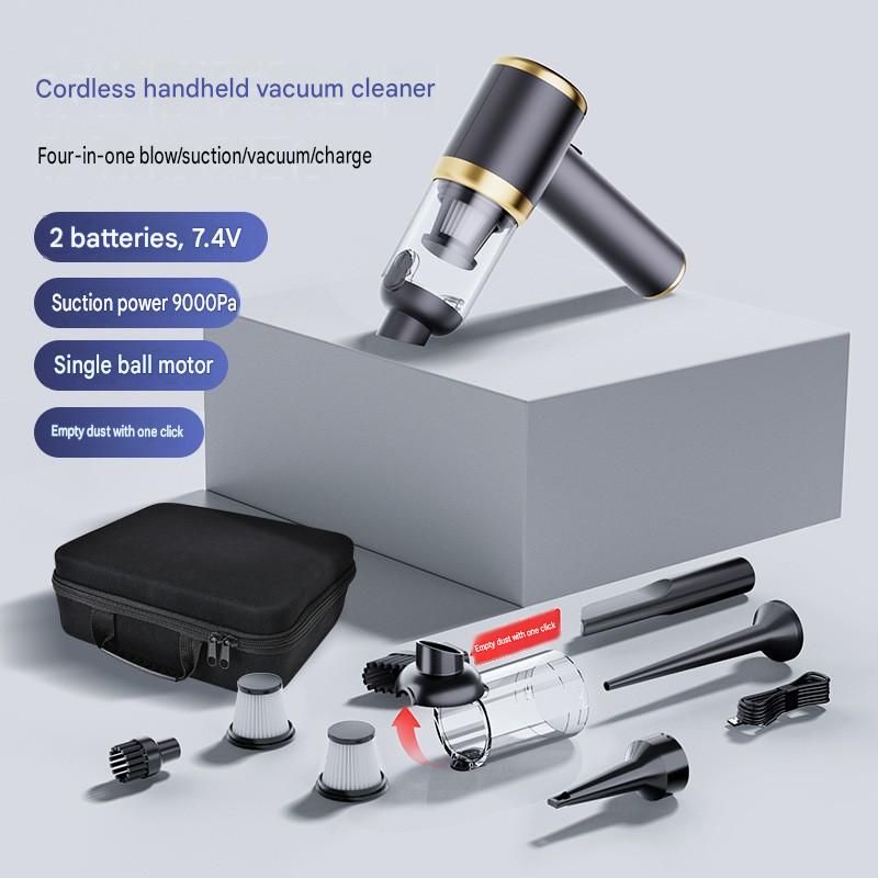 Cordless handheld vacuum cleaner with reusable vacuum storage bags