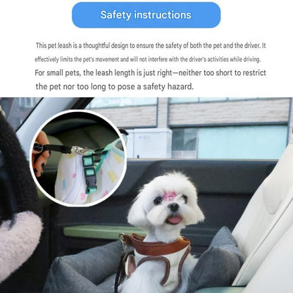 Grey paw print pet car seat booster bed with removable cover and safety tether