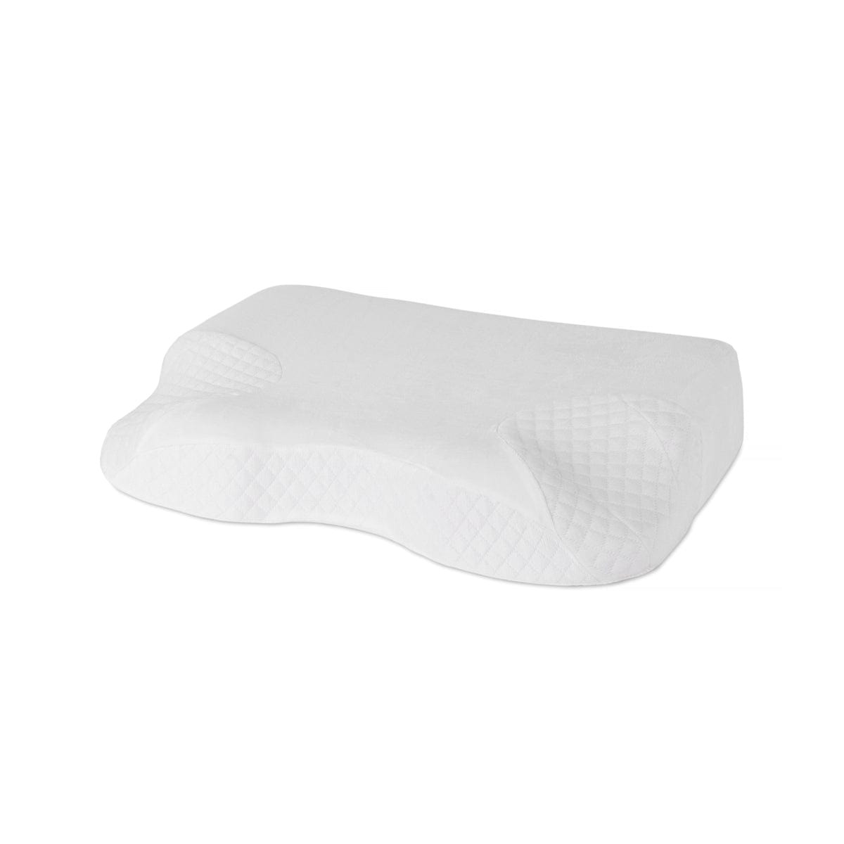Single memory foam mattress topper with two contour pillows and bamboo covers