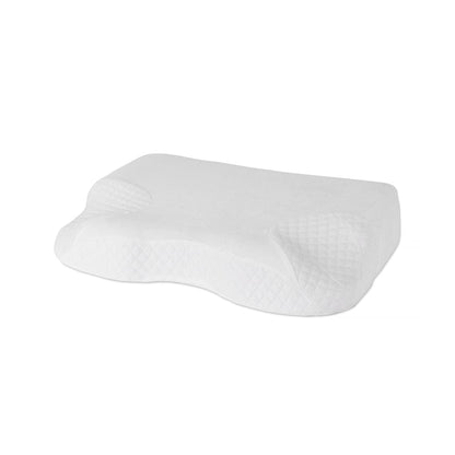 Single memory foam mattress topper with two contour pillows and bamboo covers